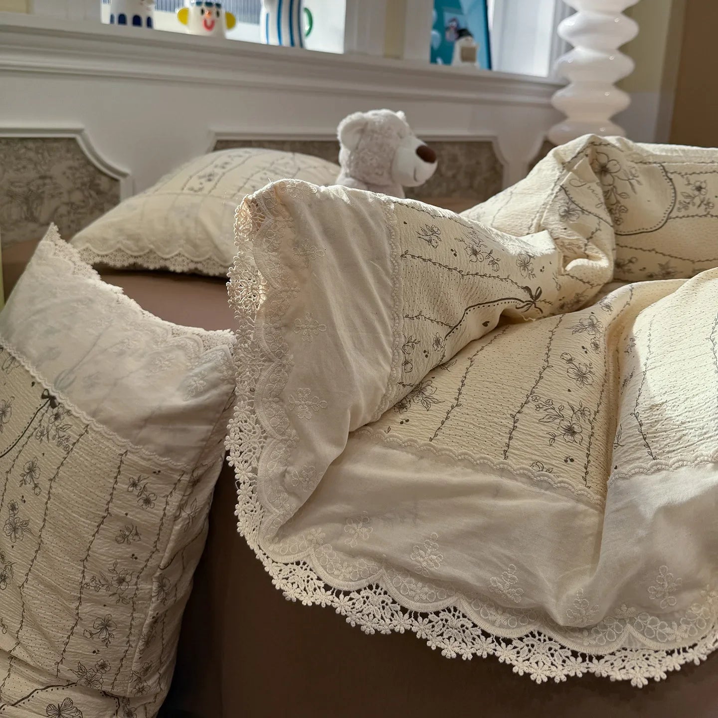 French Style Full Cotton Four Piece Bedding Set