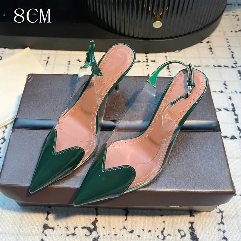 Pointed Shallow Mouth Sweet Love Shape Pumps