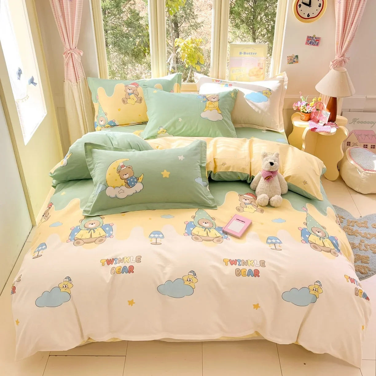 Cartoon Print 100% Cotton Bedding Sets