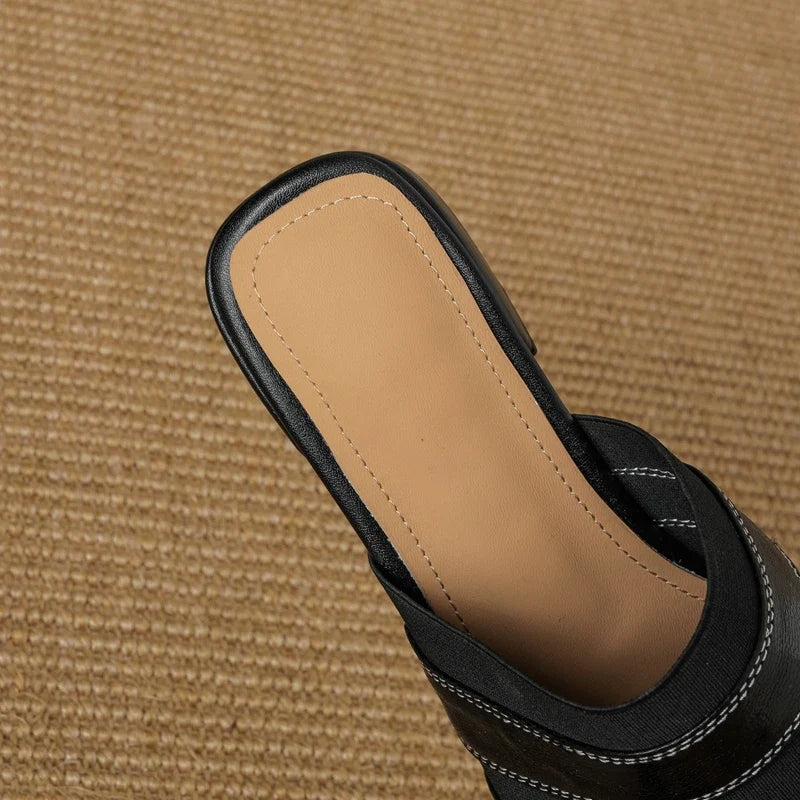 sheepskin square toe