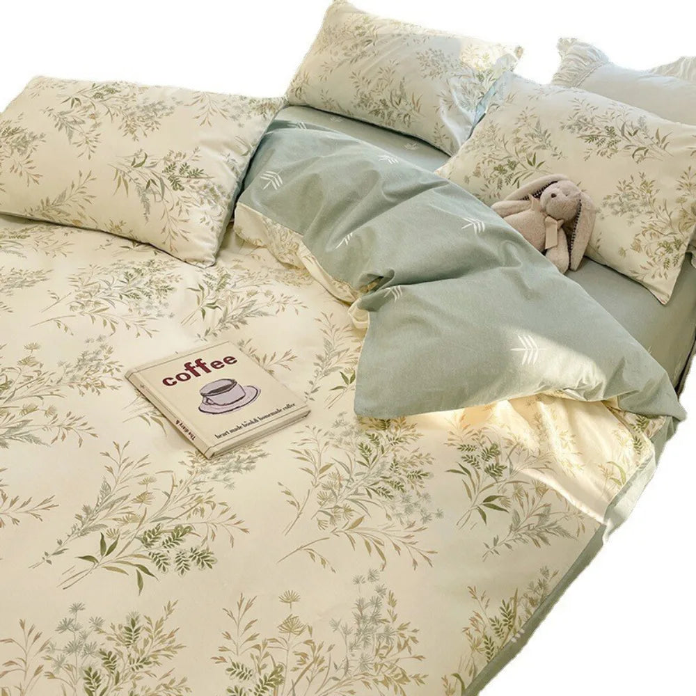 Cotton Long Staple Cotton 4 Pcs Bedding Set