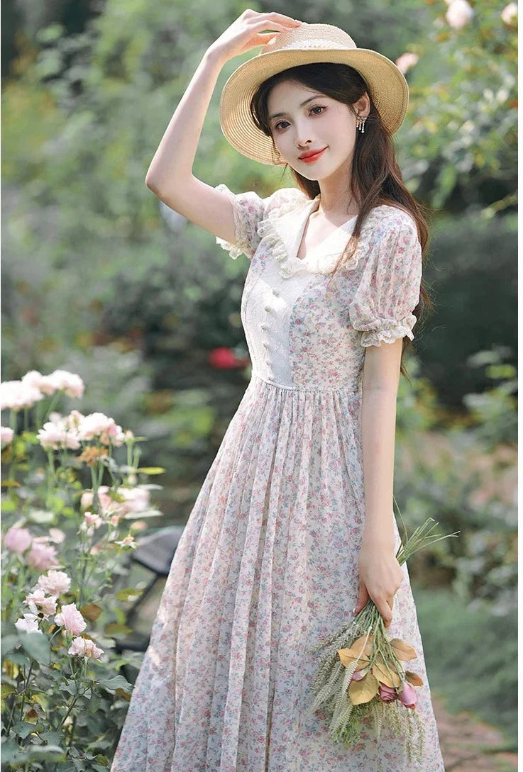 Willow Field Vintage Cottage Fairy Dress Cottagecore Aesthetic