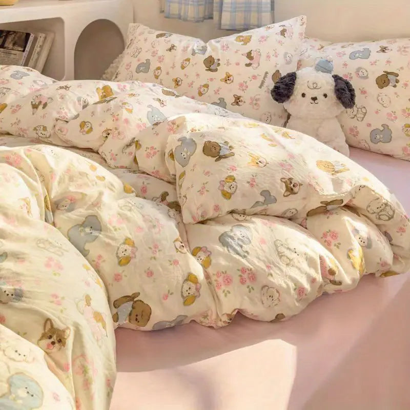 Cute Dogs Bedding Set