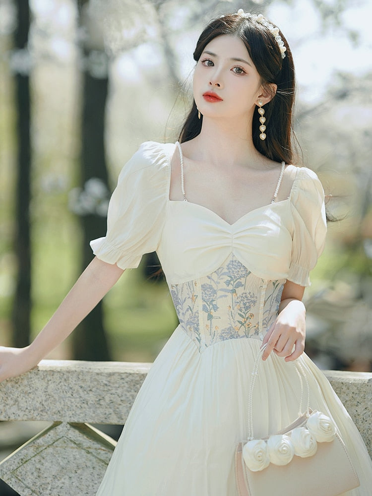 Grace Pearl Vintage-style Romantic Royalcore Dress