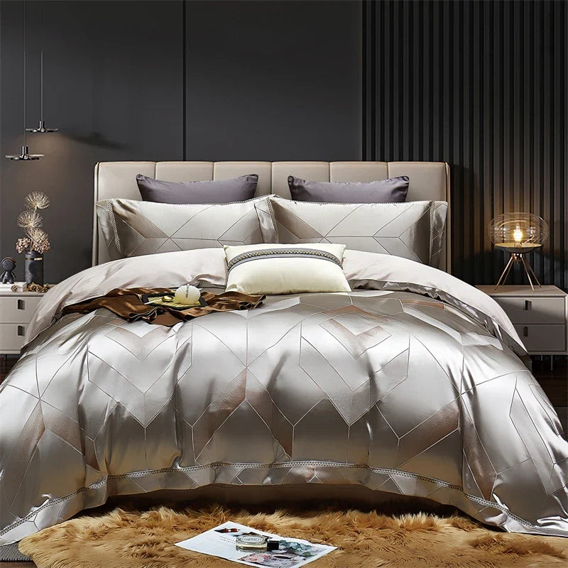 Modern Luxury Villa Egyptian Cotton Bedding Set