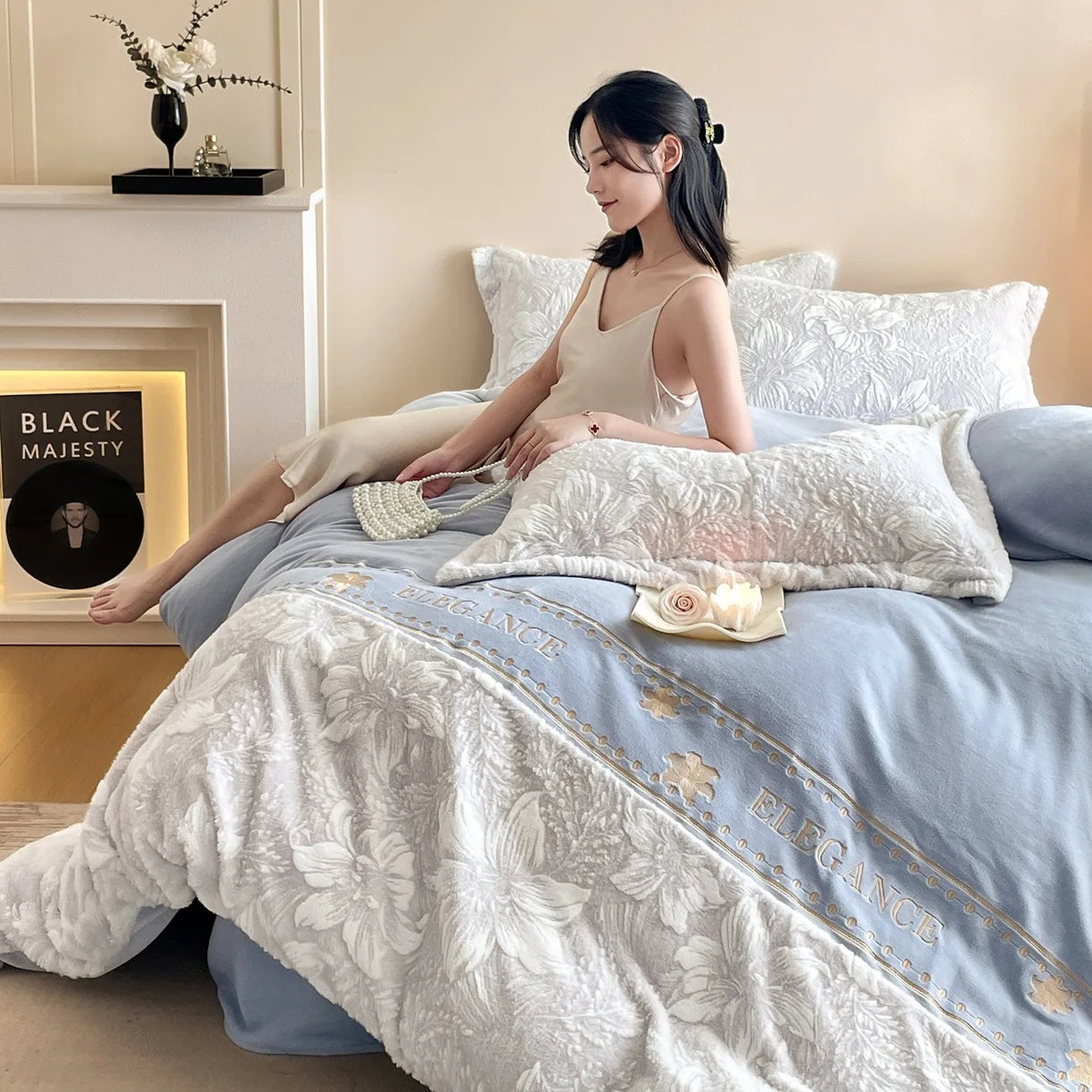 Winter Velvet Bedding Set