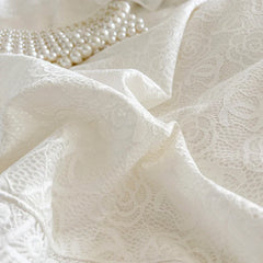 4/6Pcs White Pink Princess Wedding Bedding Sets