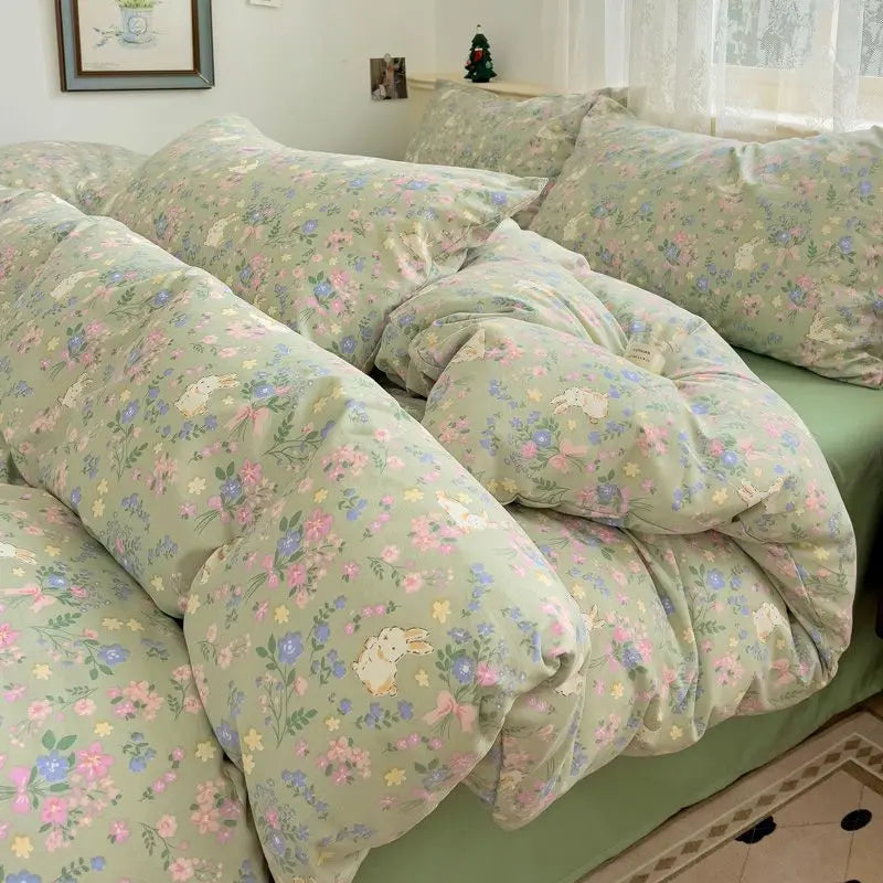 Red Rose Bedding Set