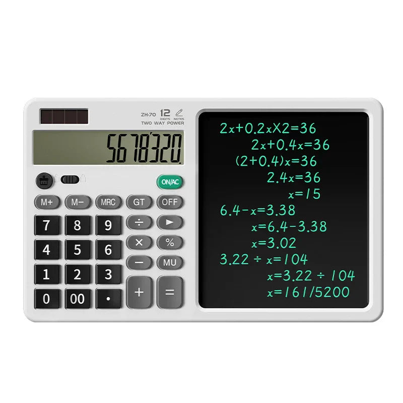 Portable Scientific LCD Notepad Calculator