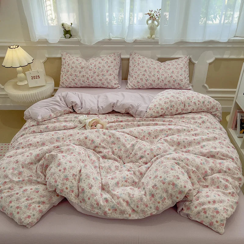 Korean Double Layer Gauze Bedding Set