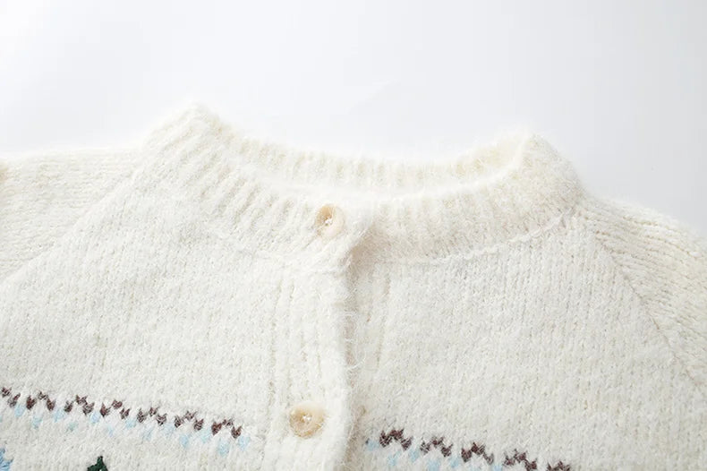 Lucia Cottagecore Cardigan with Embroidery