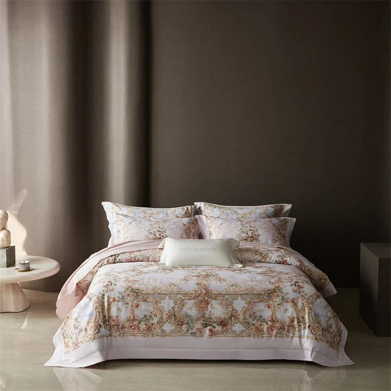 Luxury Floral Print Bedding Set