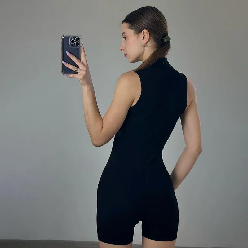 Jetset Black Mini Playsuit