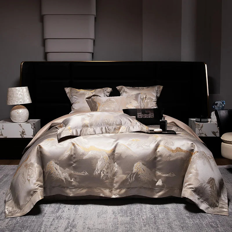 Brocade Jacquard Egyptian Cotton Bedding Set