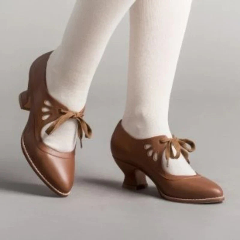 Zapato Tacon Alto Women Retro Pointed High Heel