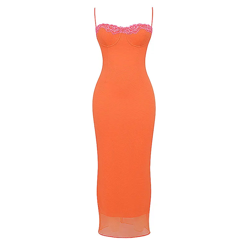 Zestful Zing Lace Detail Dress