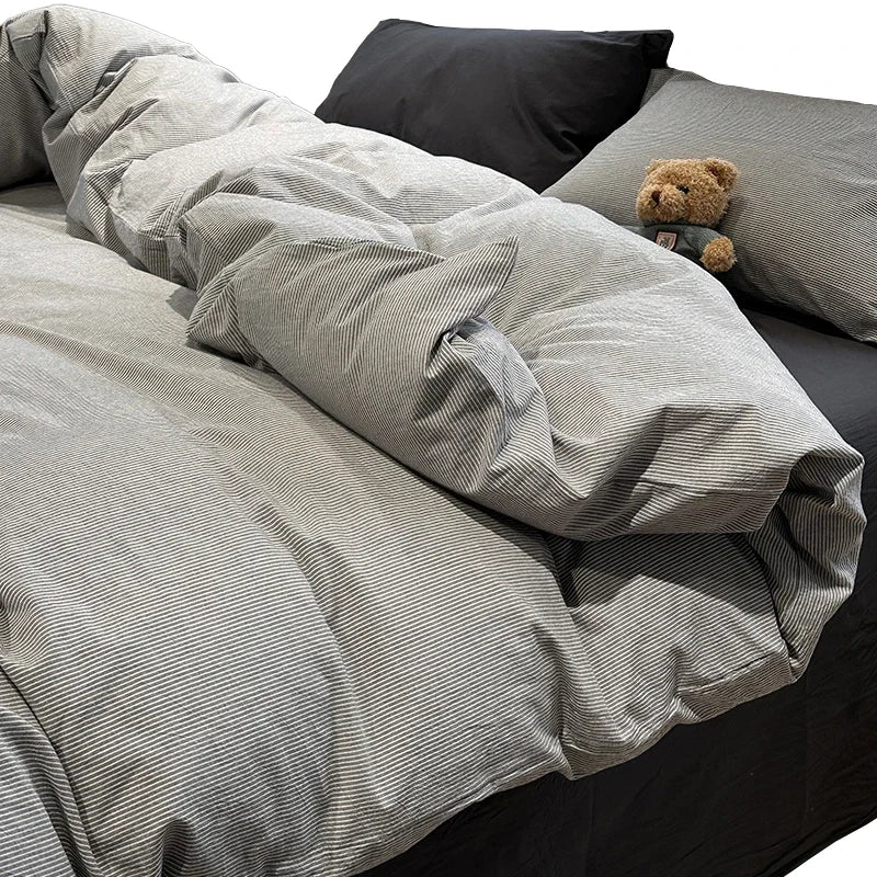 Japanese Solid Brushed Bedding Sets