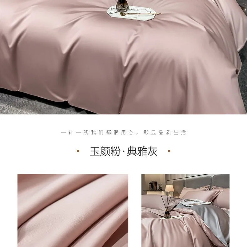 Grade A Long Staple Cotton Luxury High End 4 Piece Bedding Set