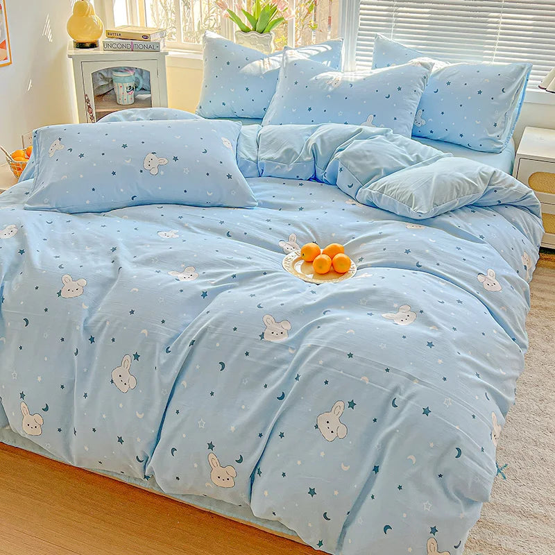 American Pastoral Floral Printed Bedding Set