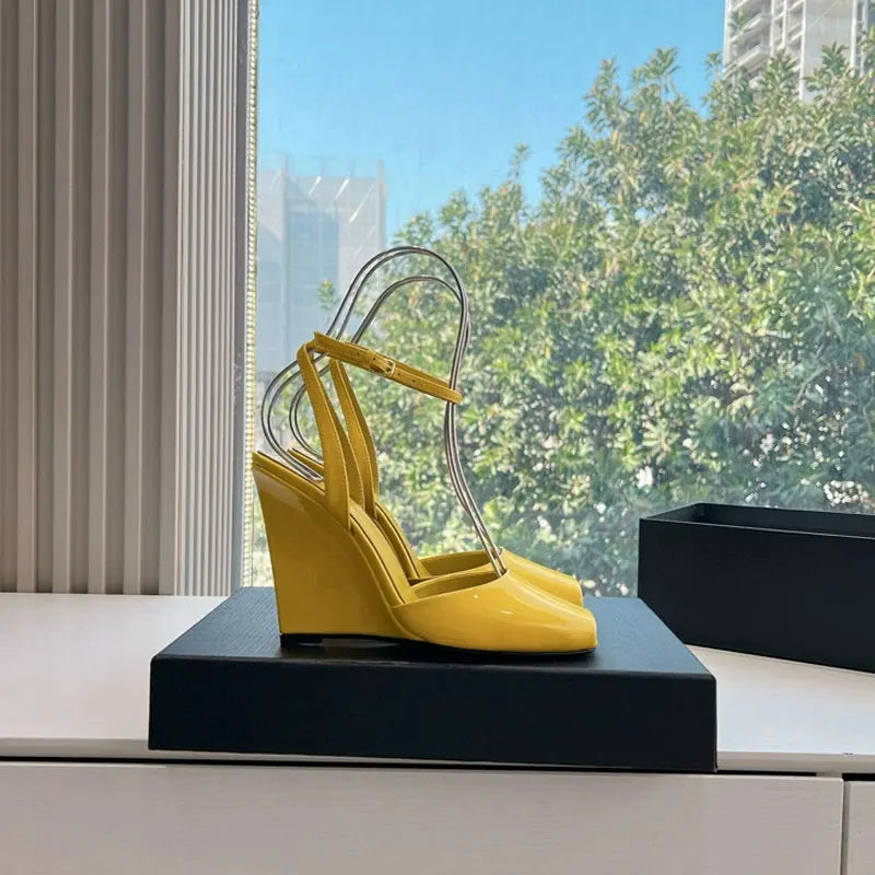 Stylish Peep-Toe High Wedge Heel