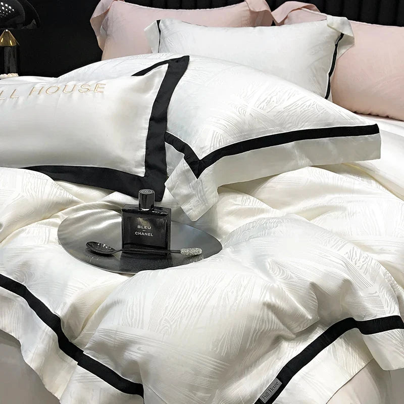 Luxury Satin Jacquard Bedding Set