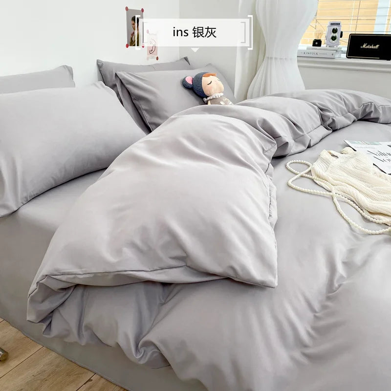 300TC 100% Cotton Sheet Set Full Size Home Bedding Set