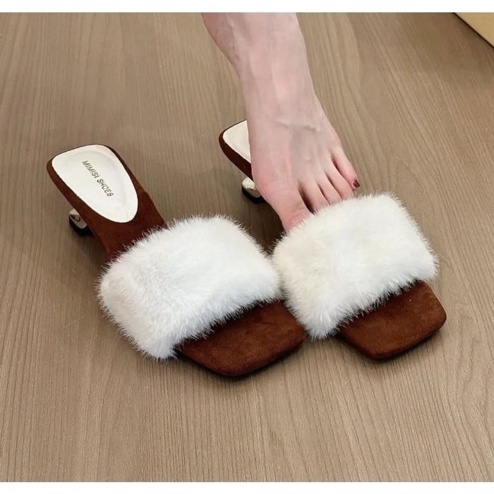 Square Toe Block Heel