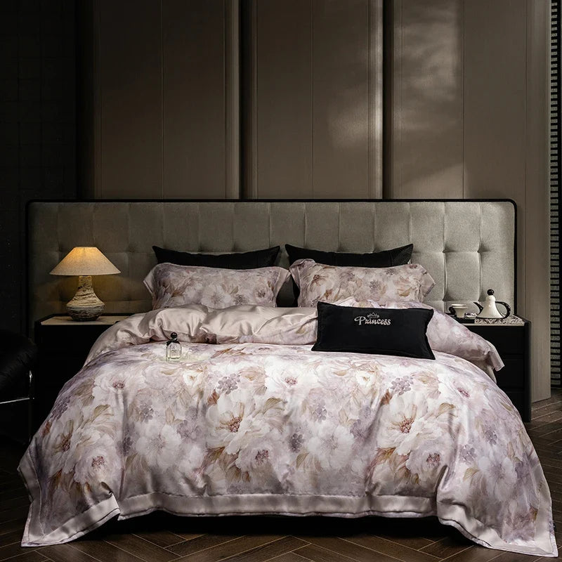 Botanical Floral Print Luxury Bedding Set