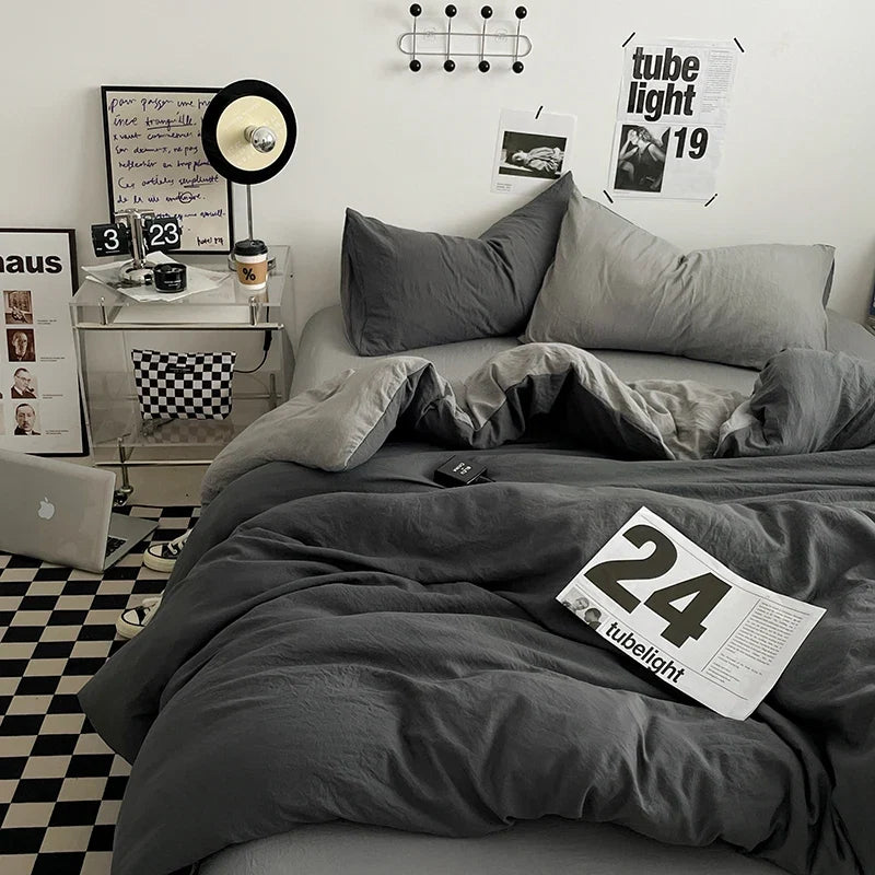 Bedding Comforter sets Duvet Cover bedsheets set with pillowcase Bedding Linens Set for Queen/King Bed edredones de cama