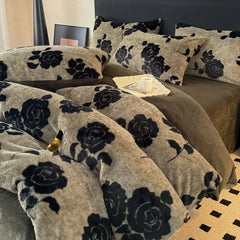 Winter Thick Velvet Bedding Set