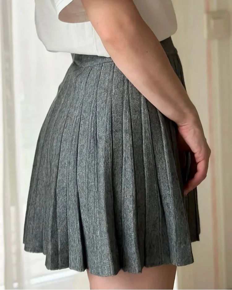 Doreen Mini Pleated A line Skirt