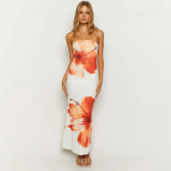 Aphordite Strapless Floral Dress