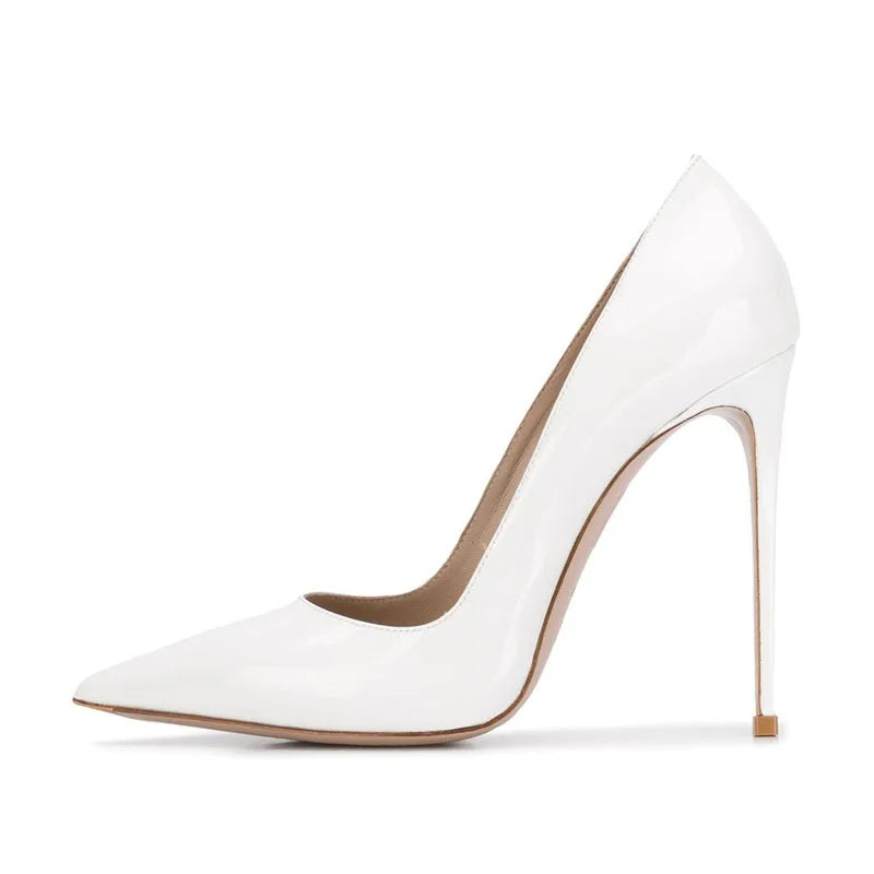 Autumn Royal Blue Patent Leather high-heeled Shoes