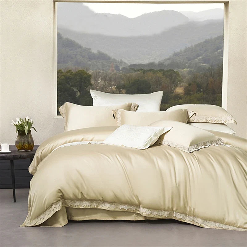 100S Lyocell Soft Silky Cooling Luxury Bedding Set