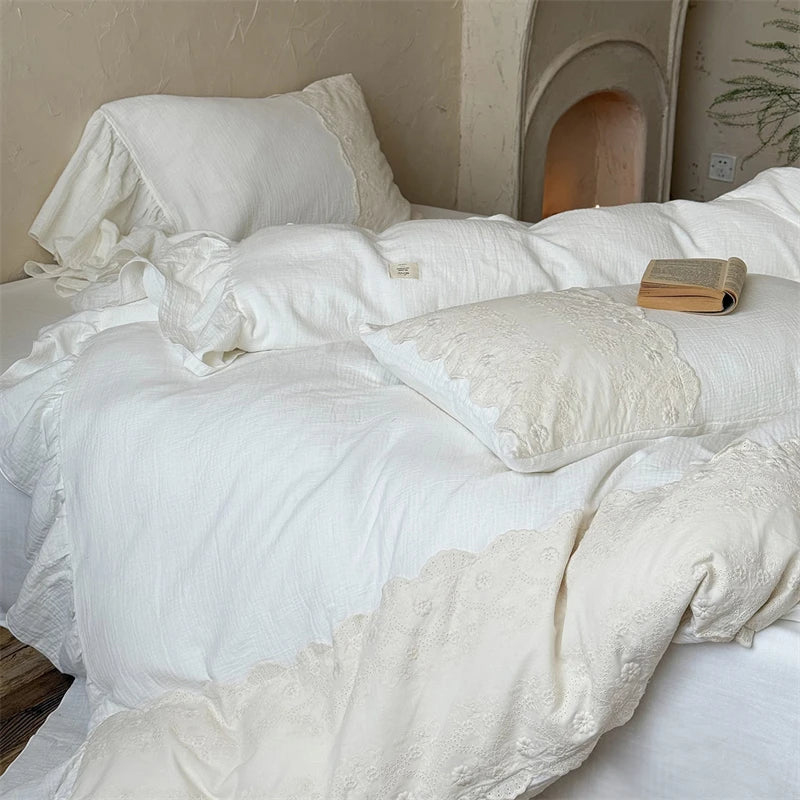 Vintage Lace French Princess Bedding Set