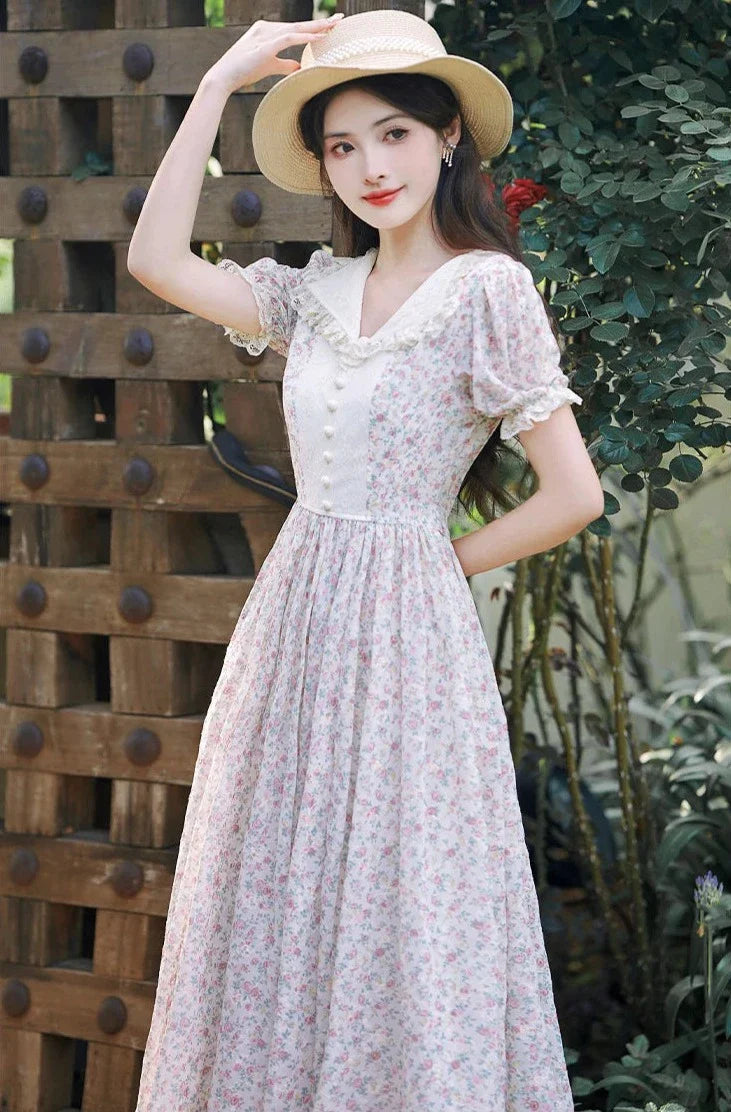 Willow Field Vintage Cottage Fairy Dress Cottagecore Aesthetic