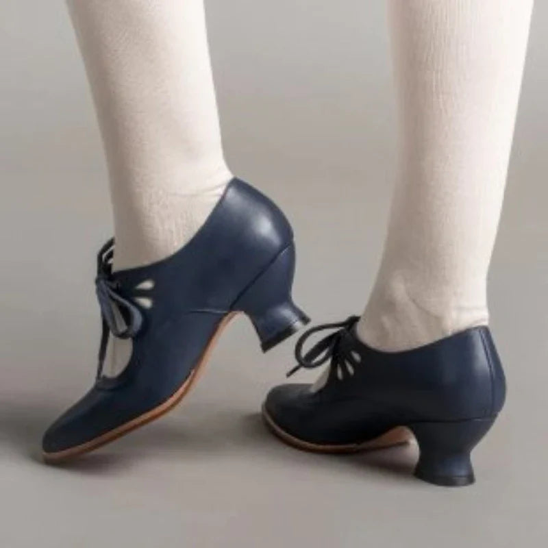 Zapato Tacon Alto Women Retro Pointed High Heel