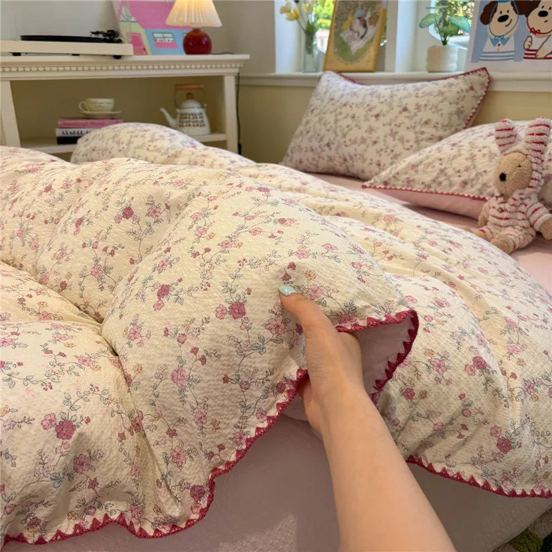 3/4Pcs Cartoon Print Bedding Set