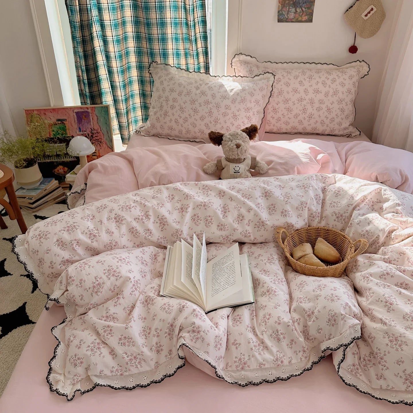 Korean Lace Bedding Set
