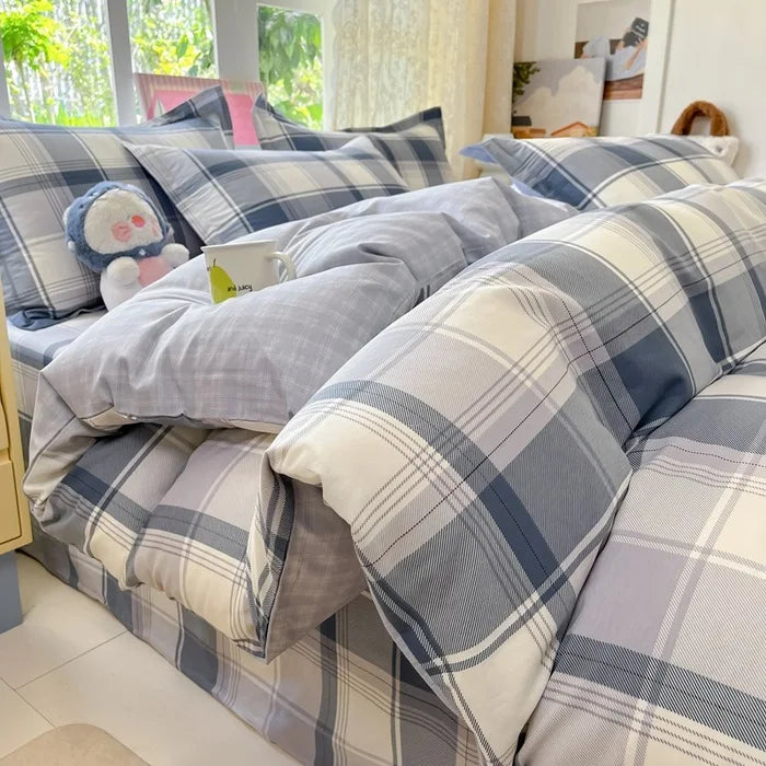 Korean Printed Duvet Cover Twin Queen Soft Comforter Covers Washable Single Double Bedding Home Quilts Cover  (No Pillowcase)