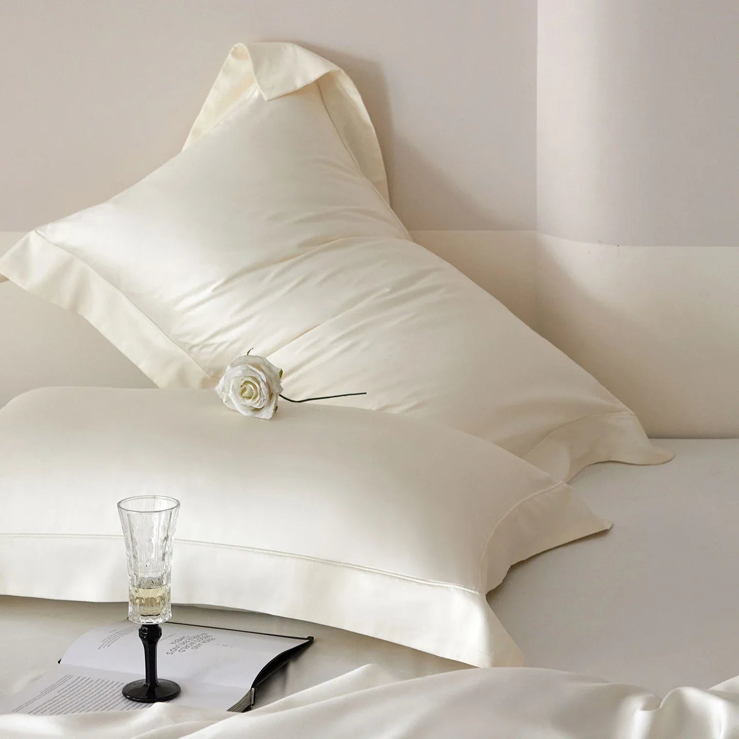1000TC Egyptian Cotton Simple Solid Color Luxury Bedding Set