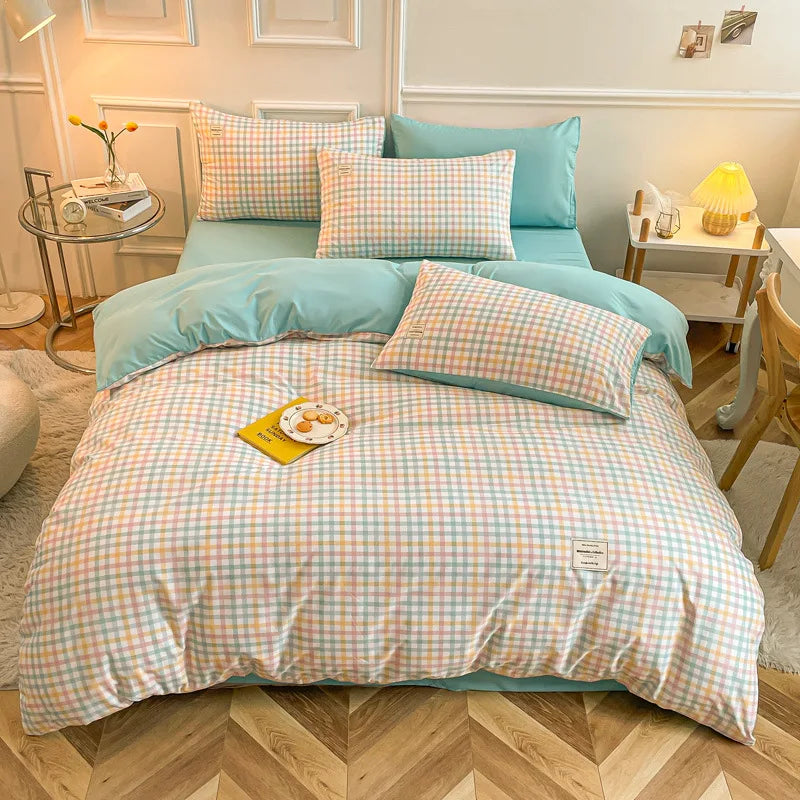 Japanese Plaid Bedding Sets