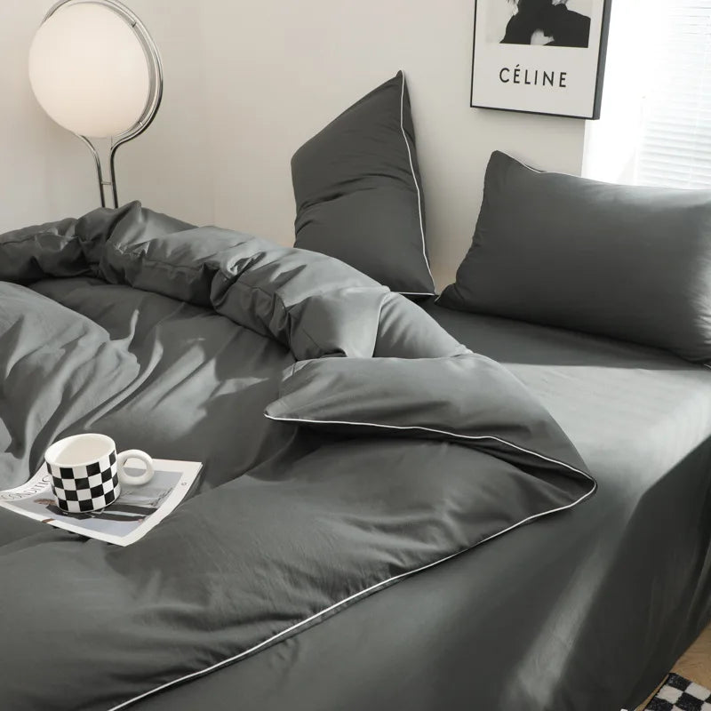 Korean Black Bedding Sets
