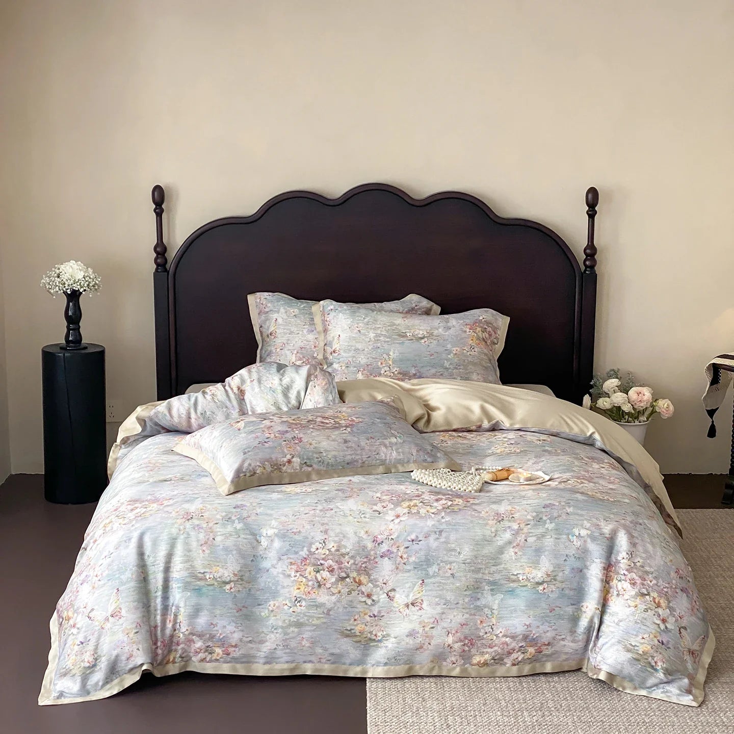 600TC Lyocell Soft Silky Cooling Summer Luxury Bedding Set