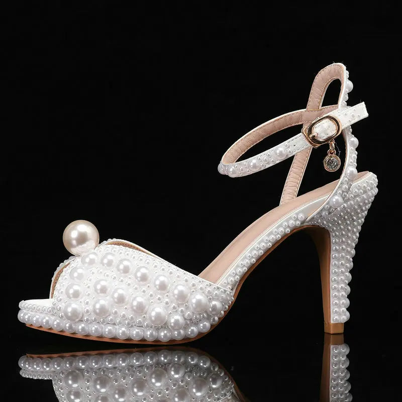 Autumn Fish Mouth High Heels