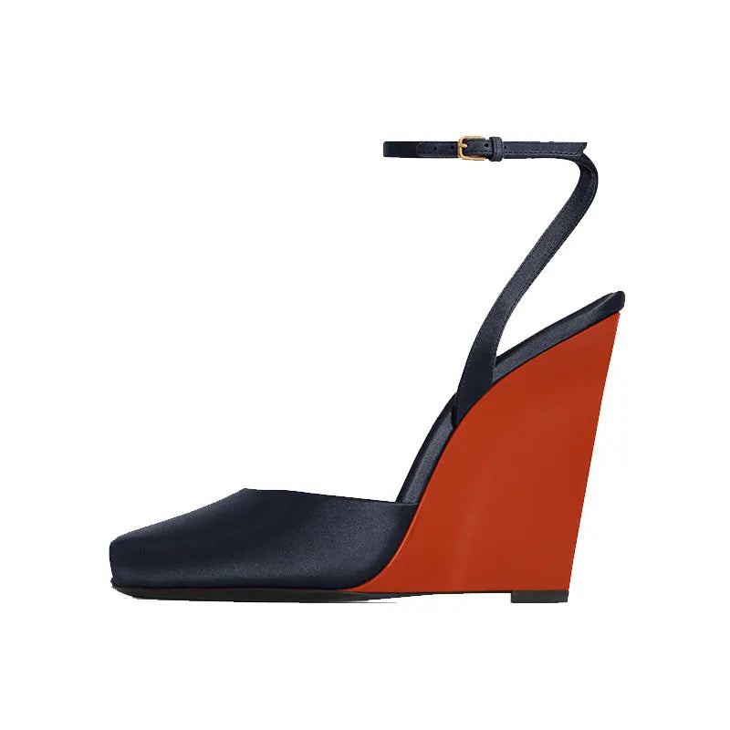 Stylish Peep-Toe High Wedge Heel