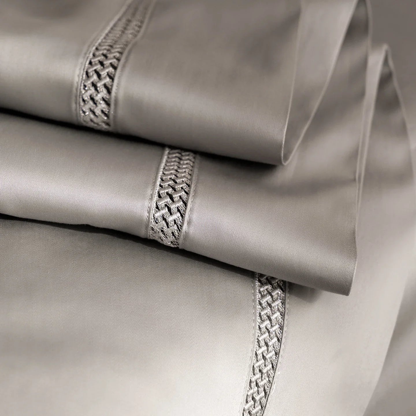1000TC Egyptian Cotton Duvet Cover Set with Hollow Lace Trim Luxury Soft Smooth Bed Linen High Thread Count Bedding Set