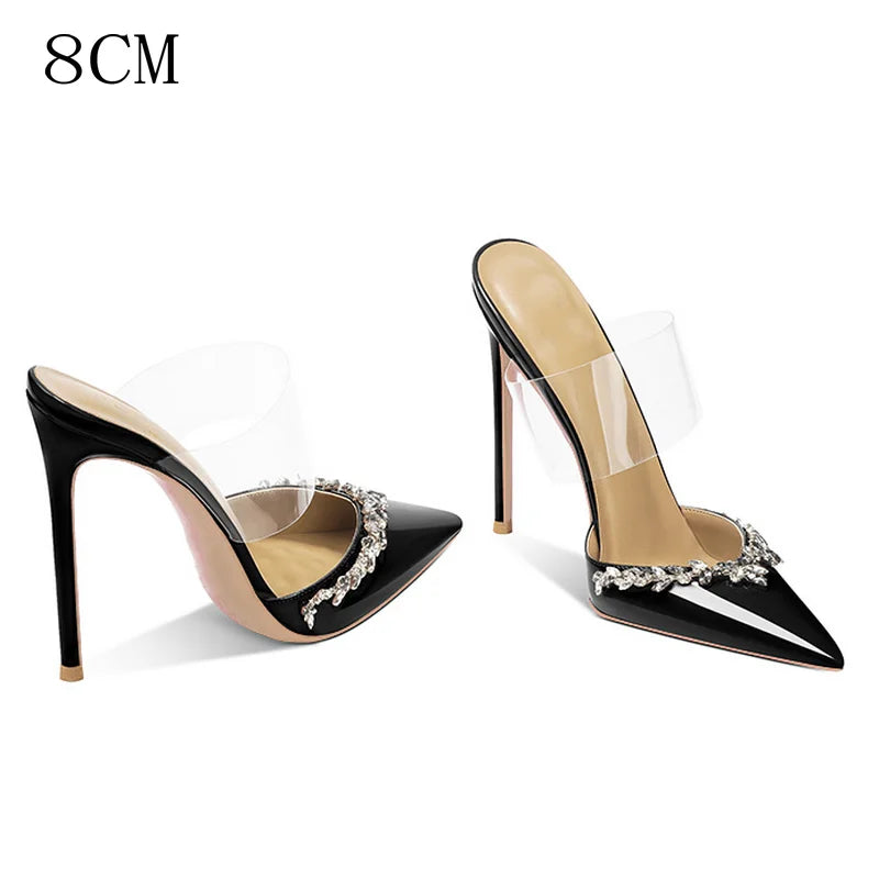 Autumn French Baotou Cool Slippers Niche Design Sexy Nude Temperament High Heels