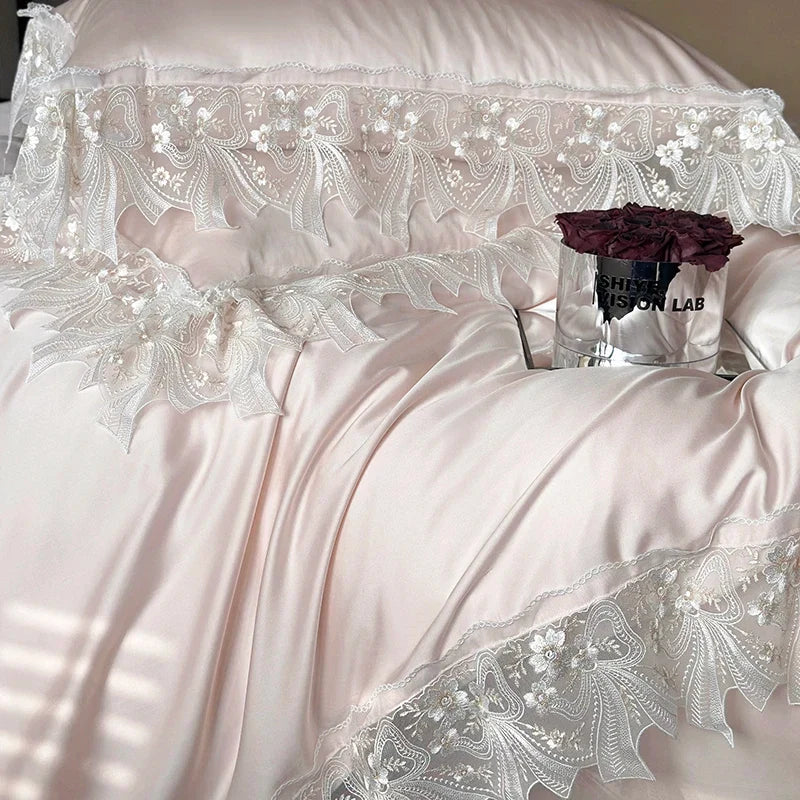 Romantic Lace Princess Wedding Bedding Set