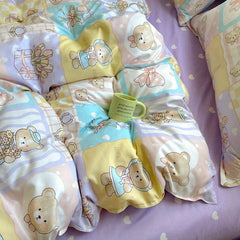 Ins Bear Bedding Set